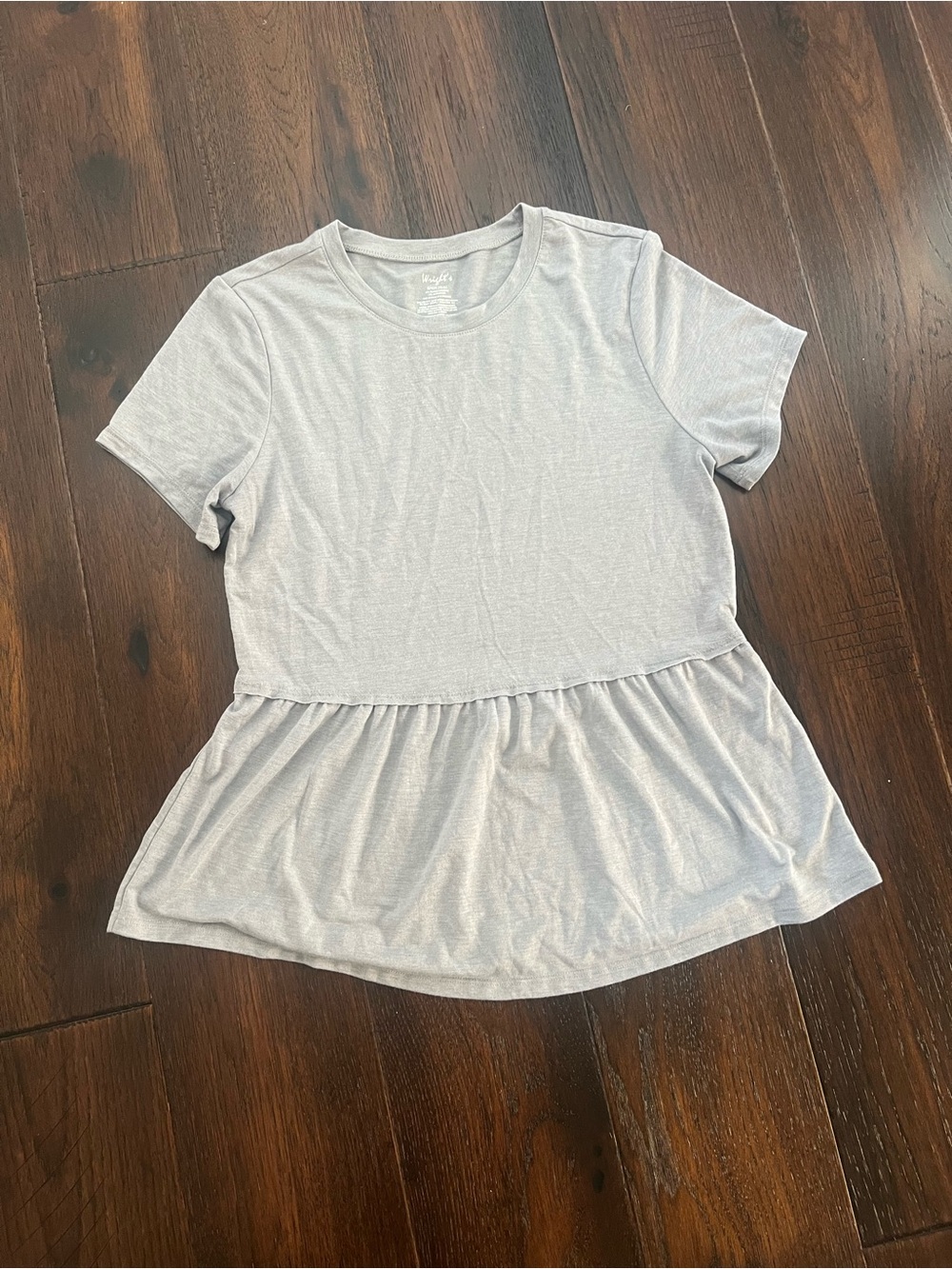 Gray peplum top